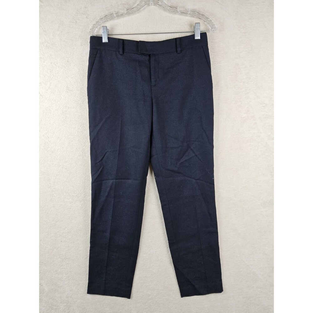 Club Monoco Women's Lined Wool Blend Dress Pants Navy Size 2